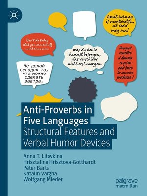 cover image of Anti-Proverbs in Five Languages